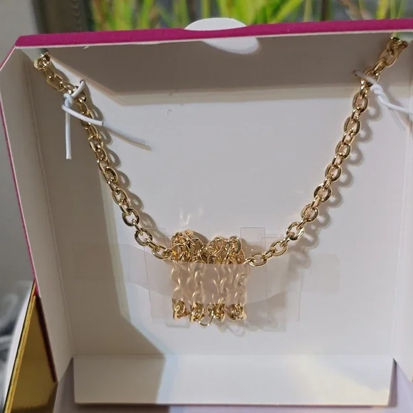 Juicy Couture Gold-Tone Heart Locket Necklace New 9" Chain - Picture 3 of 8